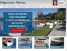 Tablet Screenshot of edgewatermarinellc.com